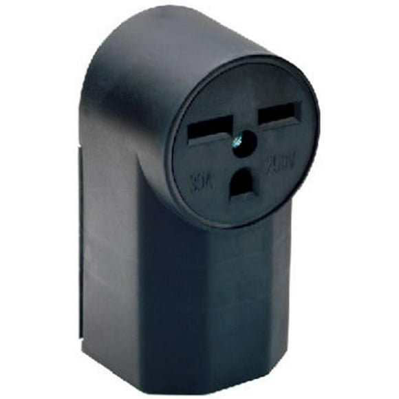 Pass & Seymour 1232CC6 Surface Mount Power Receptacle, 30A, Black