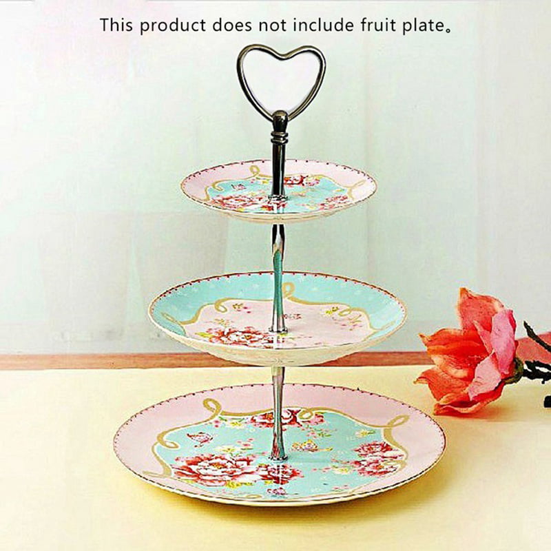 2/3 Tier Cake Plate Stand Crown Handle Fitting Hardware Rod Plate Wedding Party 