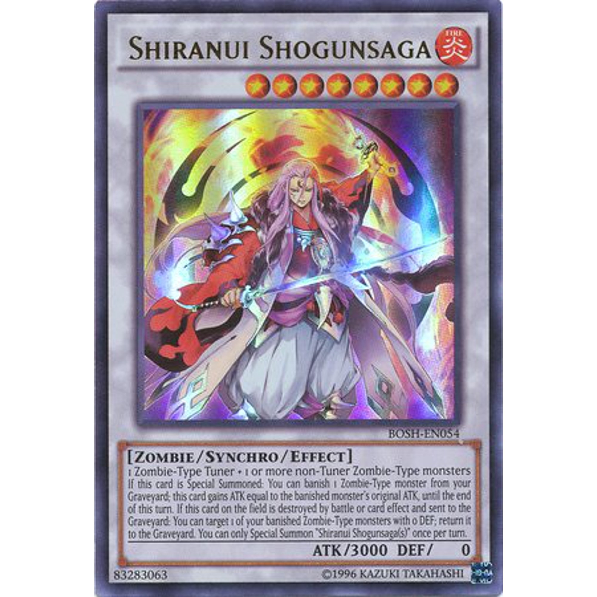 Yu Gi Oh Shiranui Shogunsaga Bosh En054 Breakers Of Shadow Unlimited Edition Ultra Rare Walmart Canada
