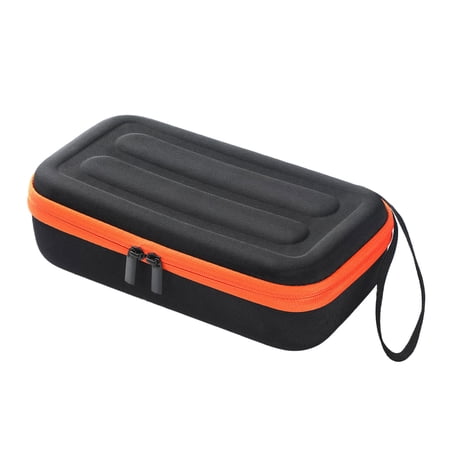 FEAMOS Storage Case for Wireless Microphone Portable Double Mic Travel Carrying Case Splashproof Hard Shell with Pocket