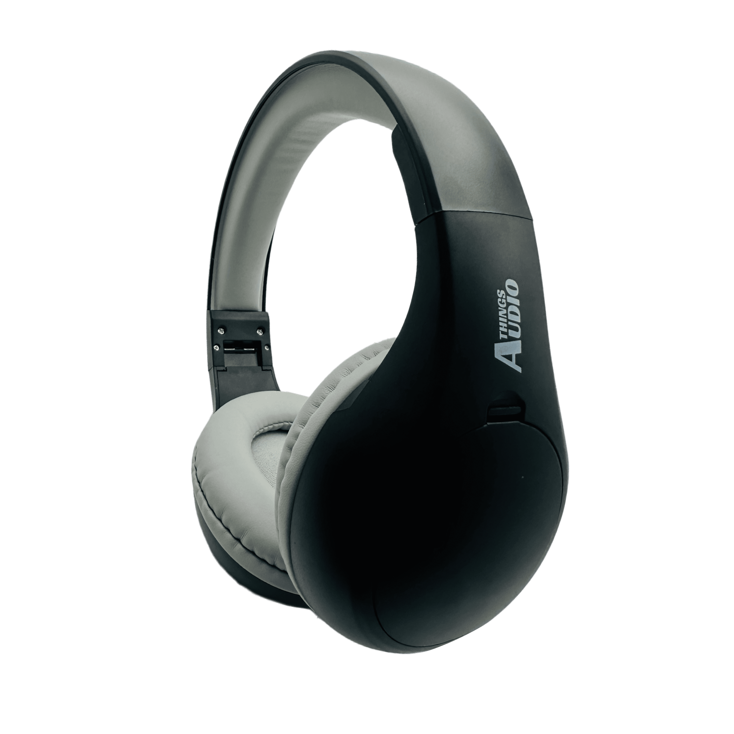 Things Audio FM Radio Headphones/Headset Pull-Out Antenna, Great Reception & Sound, Walking, Jogging, Relaxing, School, Talk Radio, Yard Work - Powered by 2AA Batteries (Not Included) - Black & Gray