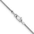 thumbnail image 3 of Solid 14K White Gold 1.5mm Diamond-cut Spiga with Lobster Lock Chain - 16", 3 of 8