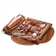 thumbnail image 3 of Profesional Bolsa de viaje para barman, bolsa de lona portátil para herramientas, coctelera, juego de vino, bolsa de almacenamiento sin herramientas NKT, 3 of 5