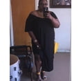 thumbnail image 4 of Vestido Kancystore Summer para mujer, talla grande con bolsillos, negro, 4 of 5