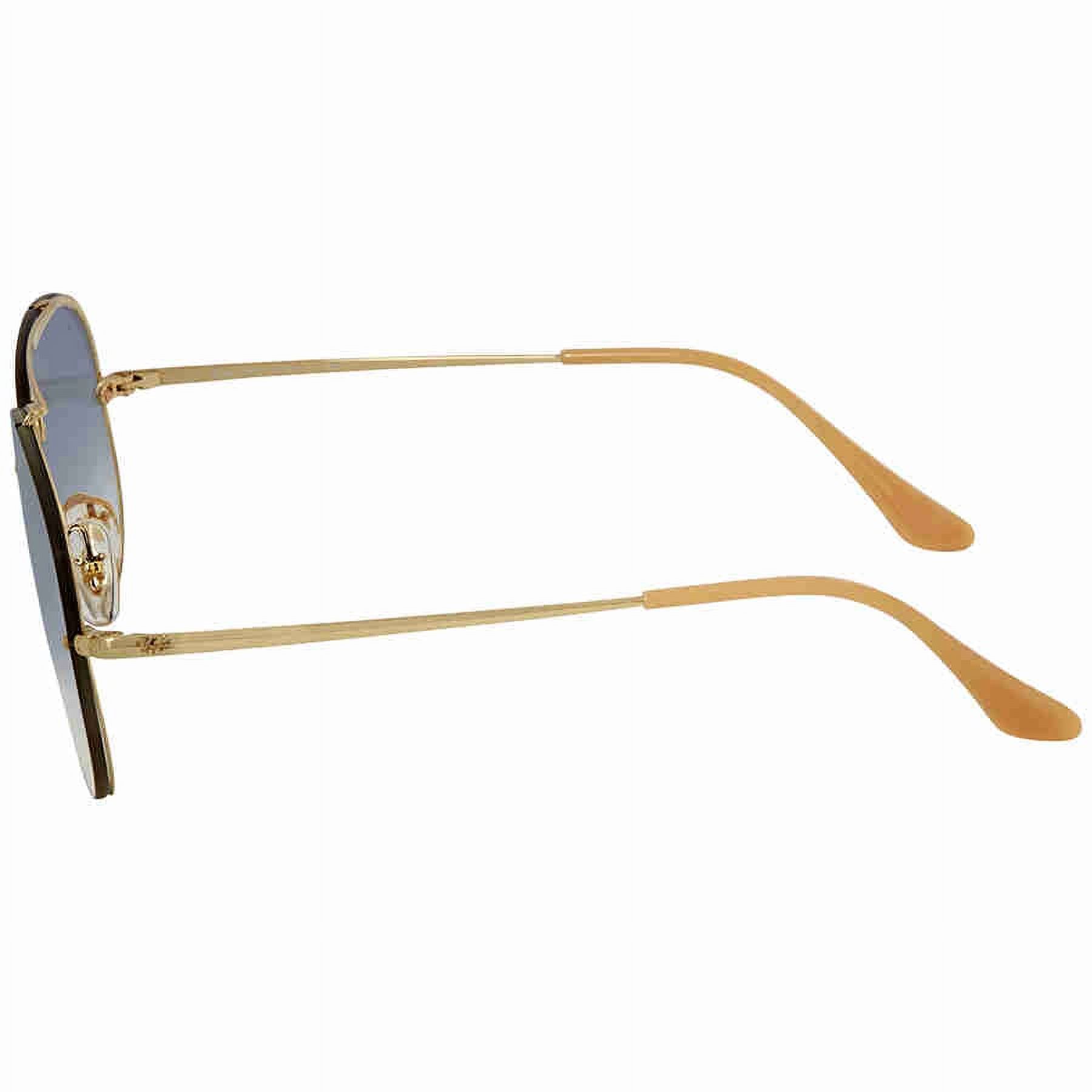Ray-Ban Blaze Aviator RB3584N-153/11-61 Black Stainless Steel 