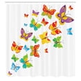 thumbnail image 3 of Ambesonne Butterfly Shower Curtain, Cartoon Animals Spring, 69"Wx75"L, Multicolor, 3 of 5