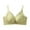 Yellow, variant on Bixock Womens Wireless Jelly Bras Lace Embroidery Back Closure Bra Upper Thin Lower Thick Cup Breathable Soft Solid Color Daily Bras