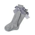 thumbnail image 1 of SUNSIOM Baby Mid-Calf Length Socks, Girls Solid-Color Knee-High Stockings, 1 of 4