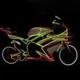 thumbnail image 4 of Bicicleta Calcomanía reflectante impermeable para bicicleta MTB fluorescente de 800 cm (verde) Tmvgtek Nuevos Originales, 4 of 6