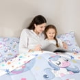 thumbnail image 5 of Homewish Cute Magical Horse 3 Pieces Queen Comforter Set for Teens Boys Girls,Cartoon Rainbow Unicorn Ultra Soft Bedding Sets,Kawaii Stars Love Heart Bedding Comforter Set Breathable, 5 of 8