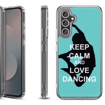 Shockproof Protective Phone Case Cover for Samsung Galaxy S25 FE, by OneToughShield - Keep Calm / Dancing