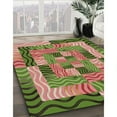 thumbnail image 3 of Ahgly Company Machine Washable Indoor Rectangle Transitional Chestnut Red Area Rugs, 7' x 9', 3 of 7