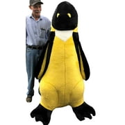American Made Giant 5 Foot Stuffed Yellow Bellied Penguin Huge Soft Oversized Plush Animal