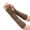 Khaki, variant on Women Cable Knit Long Arm Warmers, Fingerless Thumb Hole Knitted Wrist Cuffs Stretchy for Autumn Winter Daily Wear Black One Size