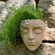 thumbnail image 4 of pstuiky Maceta decorativa de pared para jardín exterior con forma de rostro humano de resina, 4 of 5