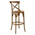 thumbnail image 2 of Modway Gear 43.5" Modern Style Elm Wood Bar Stool in Walnut Finish, 2 of 10