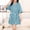 Blue, variant on WIZUTIZ Women's Thick Coral Fleece Solid Color Absorbent Belted Shawl Collar Bathrobe Winter Cozy Loungewear Robe Long Sleeve Sleepwear with Pockets