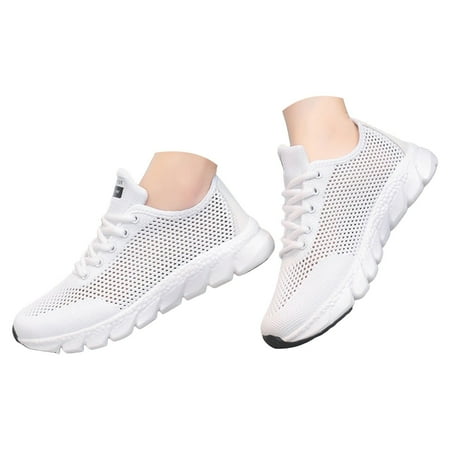 Mepaouo Sneakers for Lace up Women Running Shoes Memory Foam Lightweight Comfortable Walking Shoes
