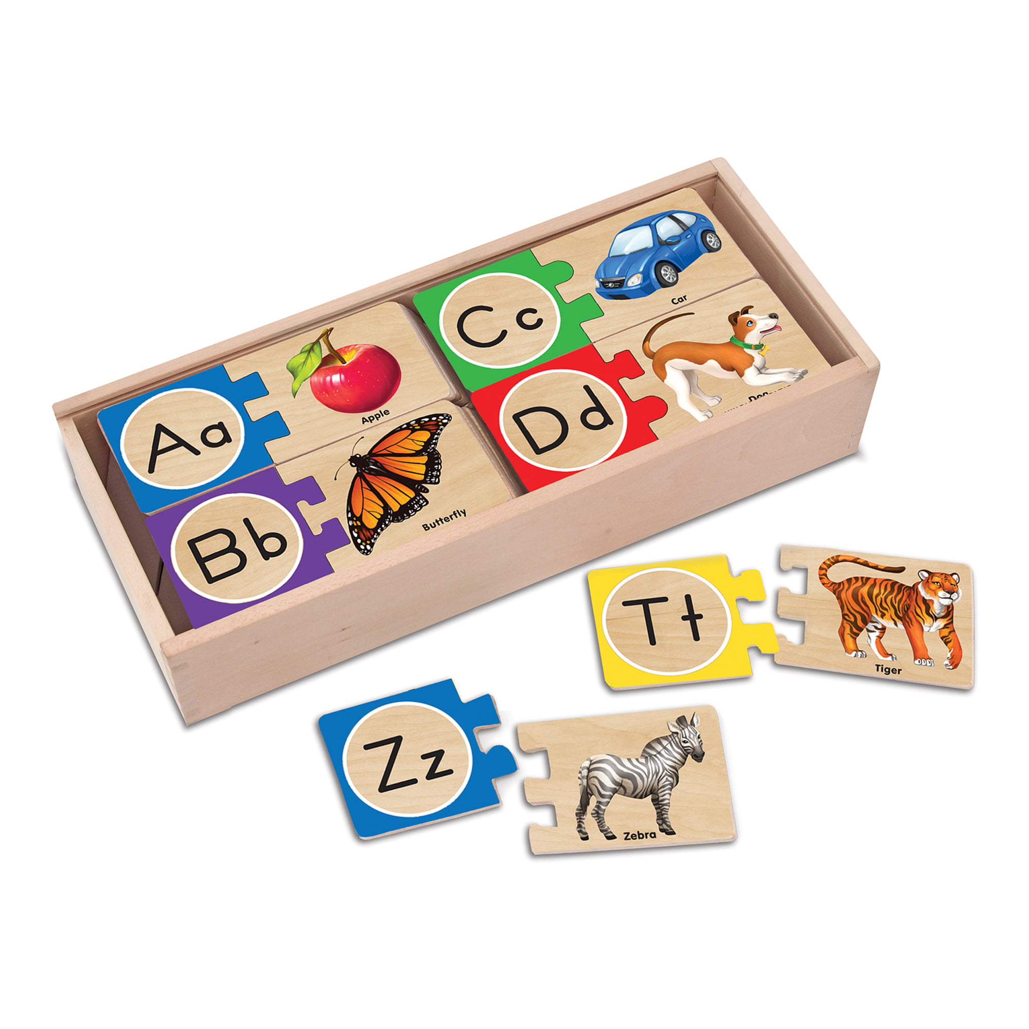 Melissa & Doug Alphabet ABC Wooden Sound Puzzle Z2 for sale online 