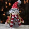 thumbnail image 3 of 8" Rosalind Gnome Red and Grey Table Top Christmas Gnome Decoration, 3 of 3
