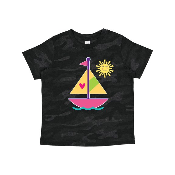 Inktastic Sailboat Girls Sailing Girls Toddler T-Shirt