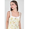thumbnail image 4 of Vestido midi estampado floral Roman Fashion /Juvenil, 6236 (Amarillo) blanco CH, 4 of 5