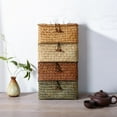 thumbnail image 6 of Rectangular Woven Tissue Box Cover,Decorative Seagrass Wicker Tissue Box Holder,Rustic Facial Tissue Holder for Bathroom Vanity Toilet Dresser Table Countertop Home Office Car, 6 of 8