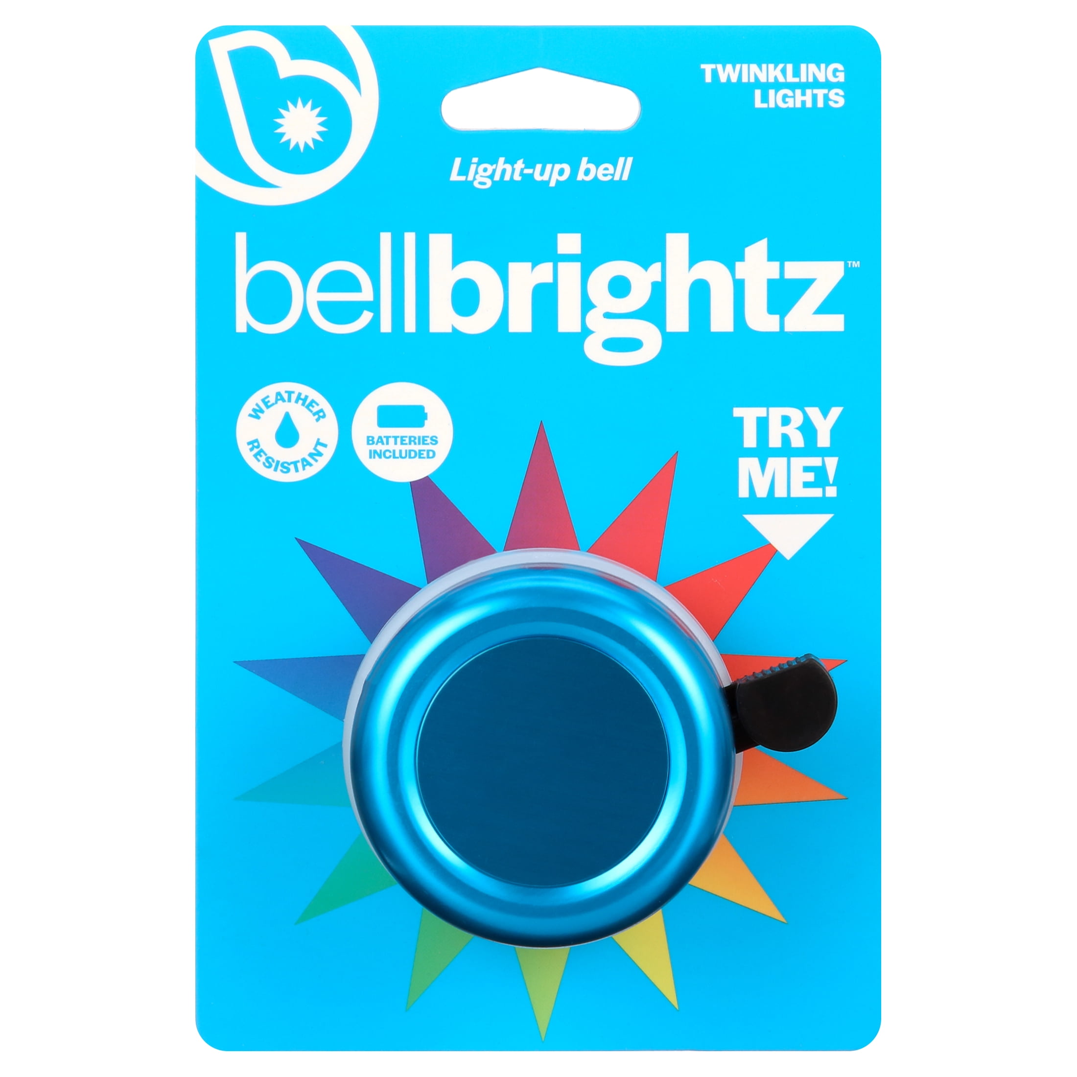 BellBrightz Bicycle Bell with Twinkling LEDs, Fits Most Handlebar