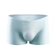 thumbnail image 5 of OVINYER Men's Sexy Summer Thin Transparent Ice Silk Boxers Breathable Waist Seamless Panties Underwear Underpanties Comfortable Stretch Relaxed Fit, 5 of 6
