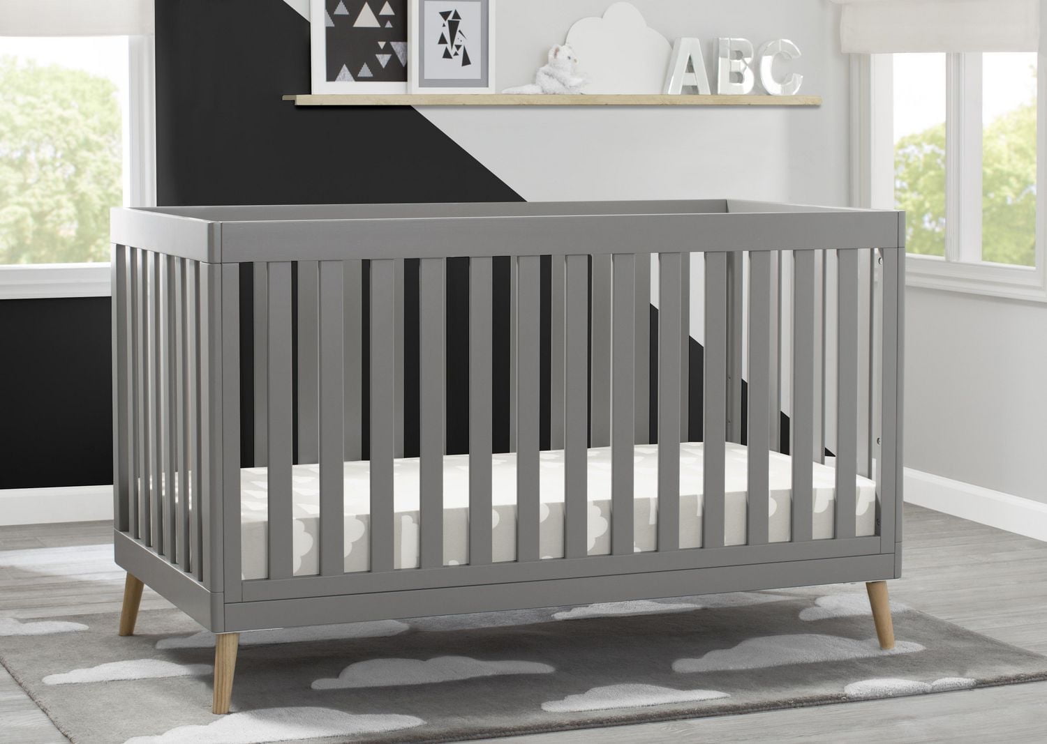 Delta Children Tucker 4-in-1 Convertible Crib, 1 Crib