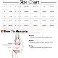 thumbnail image 3 of Aboser Plus Size Bikini Swimsuits for Women 2 Piece Bathing Suit Fashion Floral Printed Bikinis Straps Crisscross Back Swimwear, 3 of 8