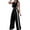 Black, variant on Women's Color Casual Fashion Sleeveless Vest And Pants Two-piece Set Black L Black L