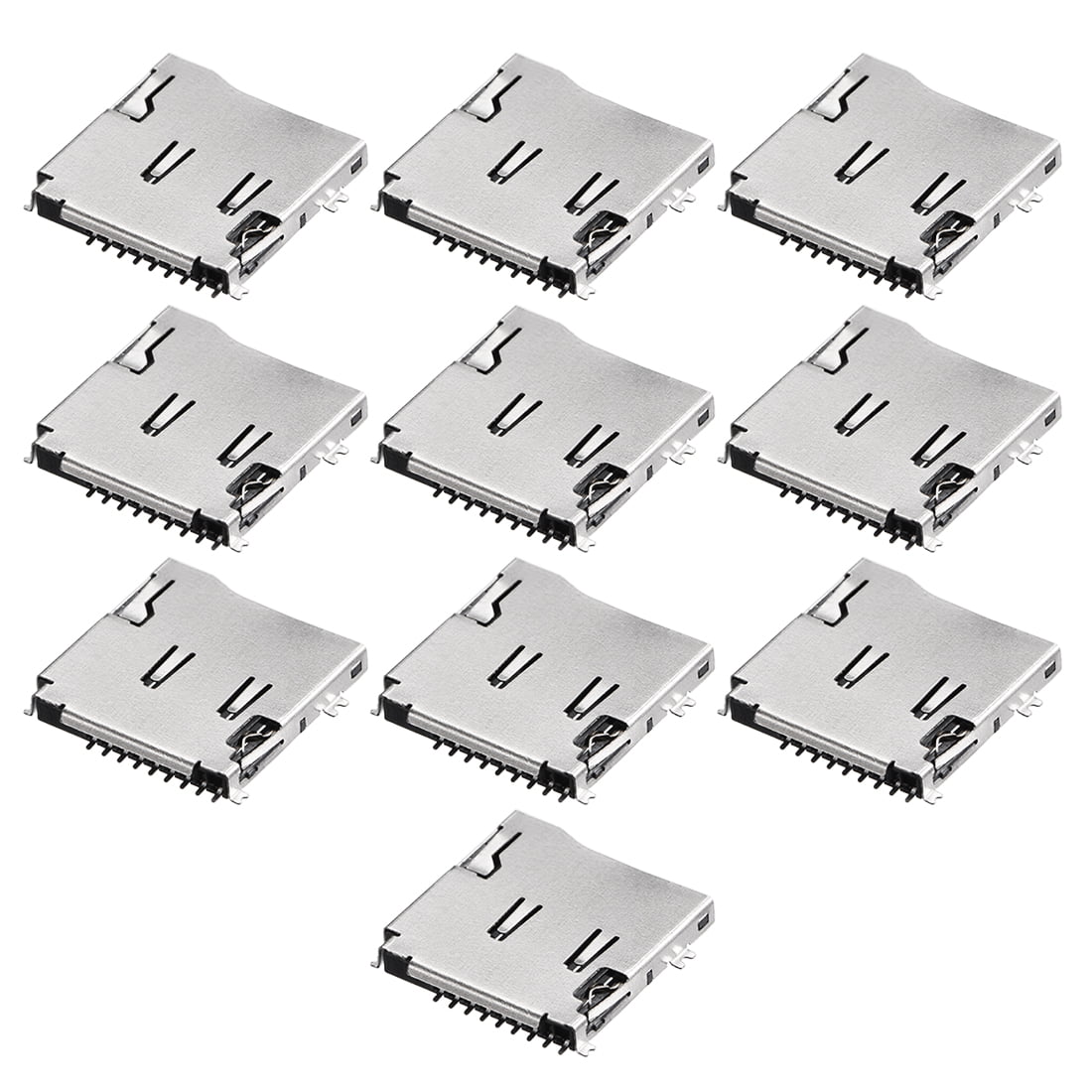 10pcs Push/Push Type TF Micro SD Card Solder Socket Memmory Card Connector US