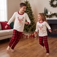 thumbnail image 5 of Nibbcoa Family Matching Christmas Pajamas Reindeer Letter Print  Christmas Pajamas For Family, 5 of 10