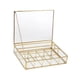 thumbnail image 3 of Joyero de cristal, organizador de joyas, sencillo, transparente, ligero, decorativo, caja de recuerdos Grande, 3 of 9