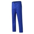 thumbnail image 4 of Pxiakgy jeans for men Men's Casual Solid Pant Trouser Skinny Pencil Pants Zipper Elastic Waist Straight Pants Fashion Casual Trousers Men Casual Pants Blue + S, 4 of 8