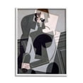thumbnail image 4 of Stupell Industries Portrait de Madame Josette Juan Gris Classic Abstract Painting Painting White Framed Art Print Wall Art, Design by one1000paintings, 4 of 5