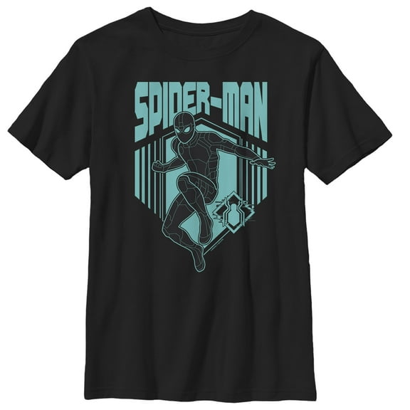 Boy's Marvel Spider-Man: Far From Home Shadow Streak  Graphic Tee Black X Large
