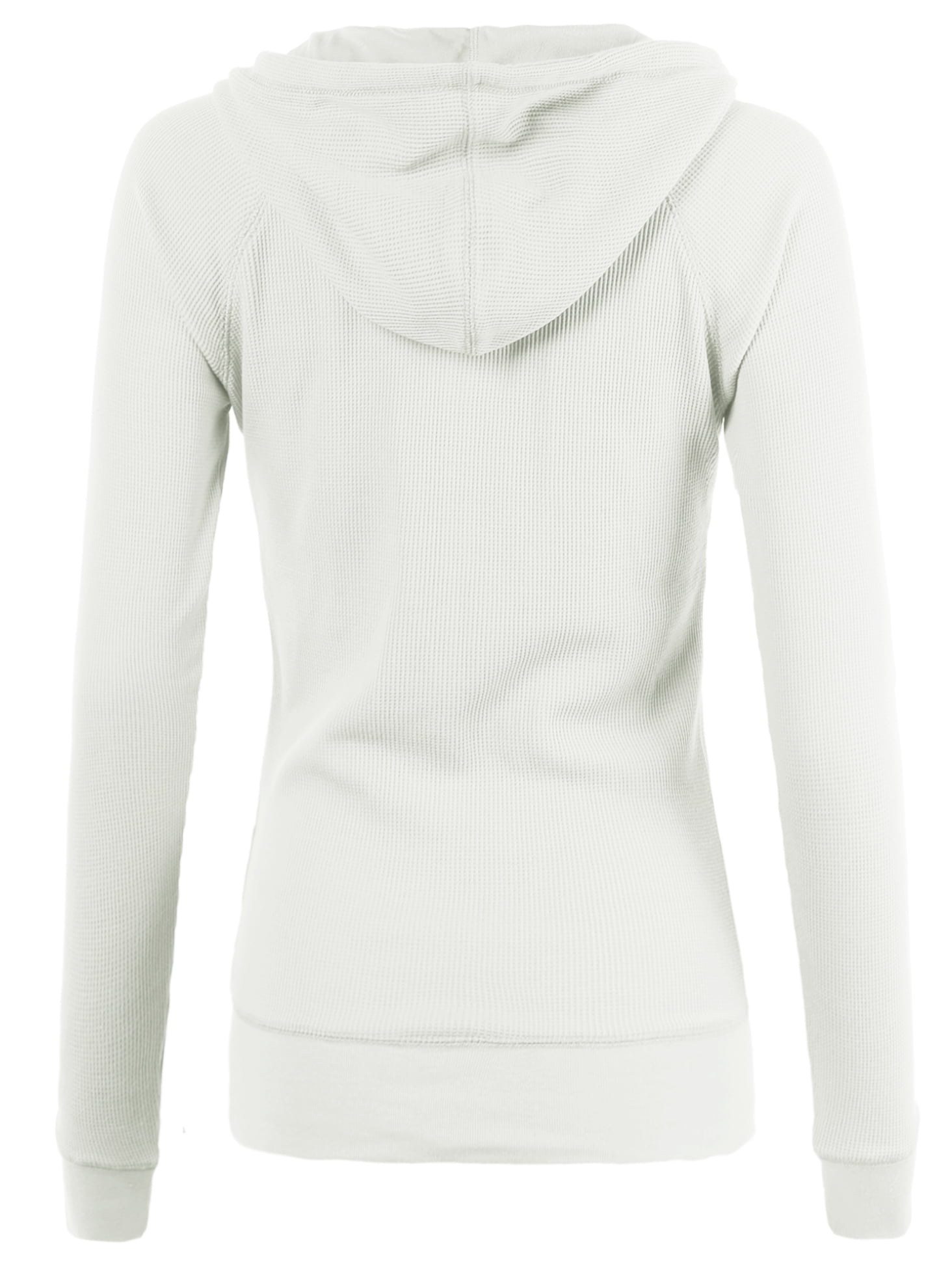 A2Y Women's Casual Fitted Lightweight Zip Up Hoodie Ivory 1XL - Walmart.com