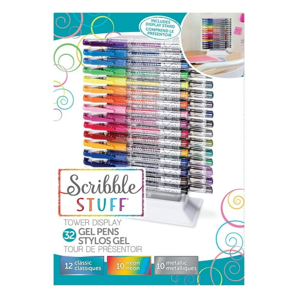 Scribble Stuff 32ct Gel Pen Tower