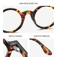thumbnail image 4 of HEPIDEM Acetate Men Vintage Round Optical Glasses Frame Zolman Small( Clear Small), 4 of 7