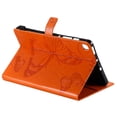 thumbnail image 4 of Case for Galaxy Tab E 9.6" T560 T560NU T560NZ T567, Slim Fit Folio Flip PU Leather Butterfly Embossed Smart Stand Cover Auto Wake/Sleep Shockproof Protection TPU Back Cover, Orange, 4 of 6