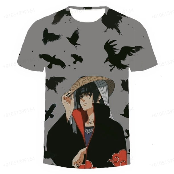 Camiseta para niños Naruto 3d manga corta impresa camiseta Anime juego de rol niño Cool camiseta para niños moda calle T-shir140 Gao Jinjia LED