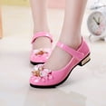 thumbnail image 2 of Girls Dress Shoes Mary Jane Shoes for Girls Flower Girl Shoes for Party Wedding School Low Heel Flats Shoe for Kids Pink 30, 2 of 4