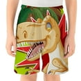 thumbnail image 2 of Kiijoy Toddler Boys Dinosaur Print Beach Shorts Casual Summer Soft Shorts, Sizes 2-14, 2 of 4