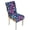 Leaf Blue Purple, variant on TSOVTHRID Bird Cherry Blossom Gray Print Dining Chair Cushion Covers Quilted Stretchy Soft Seat Slipcovers Universal Fit Anti-Slip Chair Covers for Dining Room, Kitchen, Set of 1