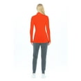thumbnail image 3 of ACTIVE UNIFORMS Women's Long Sleeve Turtle-Neck T-Shirt Under Scrub (Orange, X-Large), 3 of 5