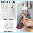 thumbnail image 6 of ZIATUBLE Rooster Flower Hanging Kitchen Dish Towel Absorbent Bathroom Hand Towels Easy to Clean Kitchen Hand Towels Set of 3 Decorative Dish Cloths Towel Fast Drying Kitchen Hanging Towels, 6 of 7