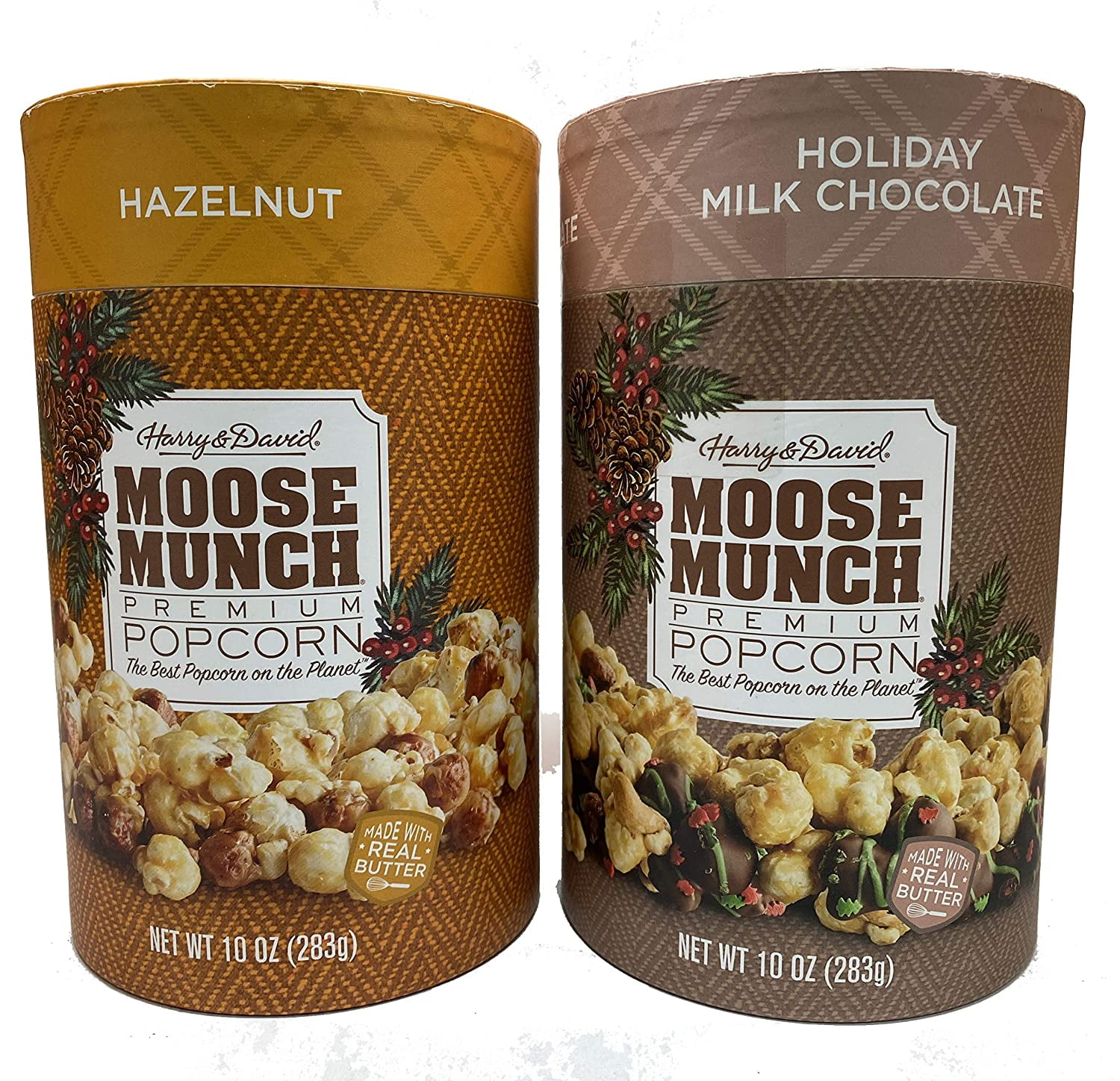 Harry & David Moose Munch Premium Popcorn Holiday Milk Chocolate