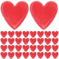 thumbnail image 1 of juego de mosaicos de cerámica con forma de corazón y parte trasera plana para manualidades., 1 of 7